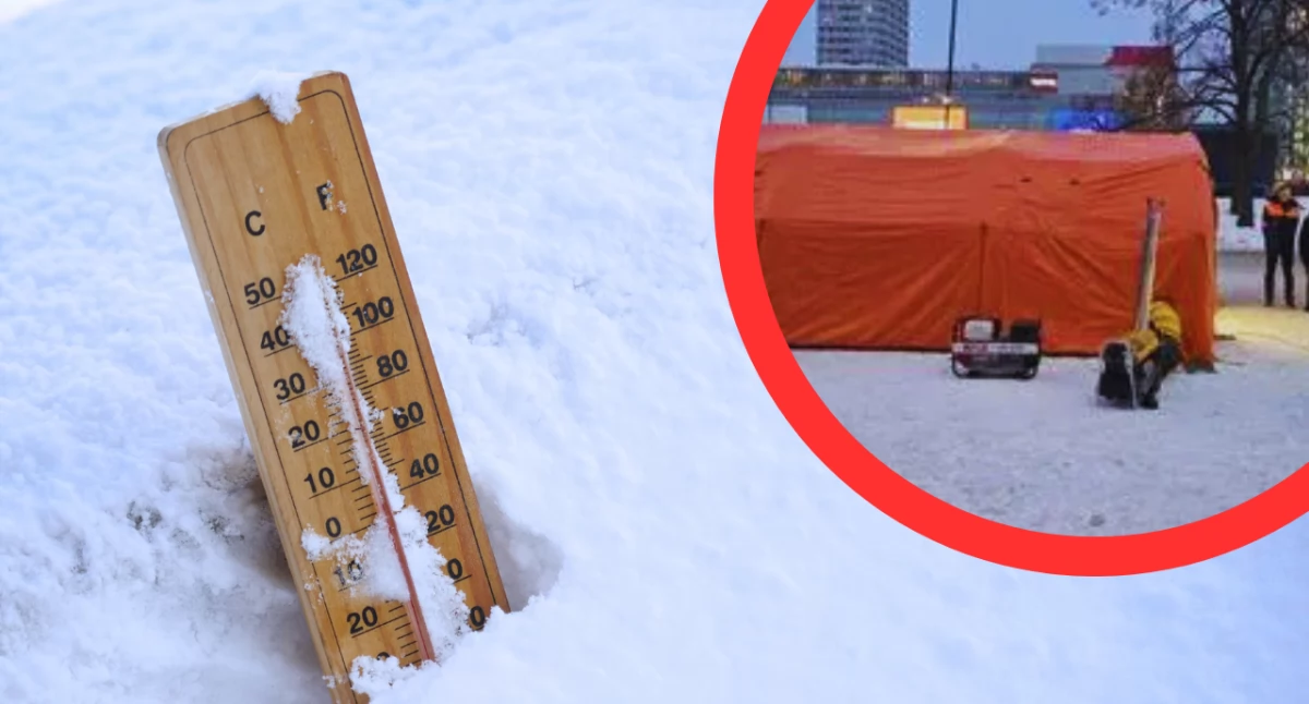 Warszawa zmaga się z kolejną falą mrozów. Autobusy grzewcze i namioty wracają na ulice