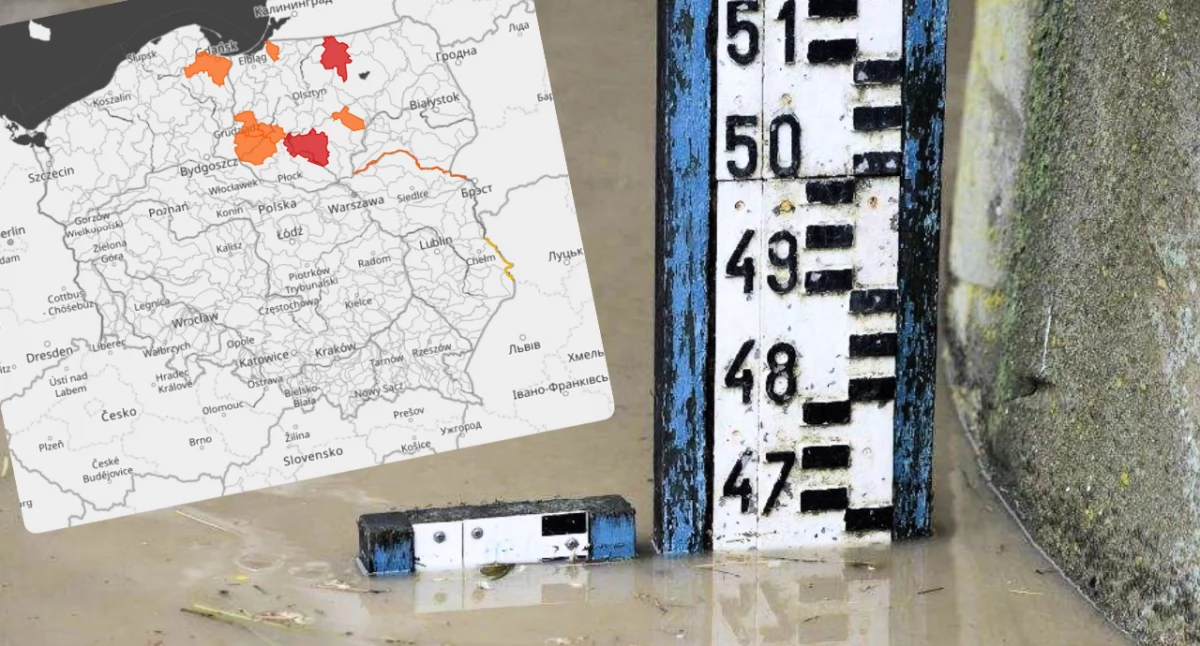 Rośnie poziom wód w rzekach w Polsce. IMGW ostrzega przed wezbraniami i przekroczeniem stanów alarmowych w kilku regionach kraju