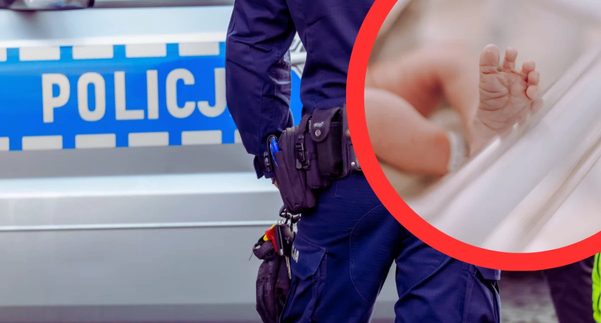 Policjanci uratowali niedożywione niemowlę w Olzie. Ojciec groził funkcjonariuszom nożem, a matka uderzyła policjanta