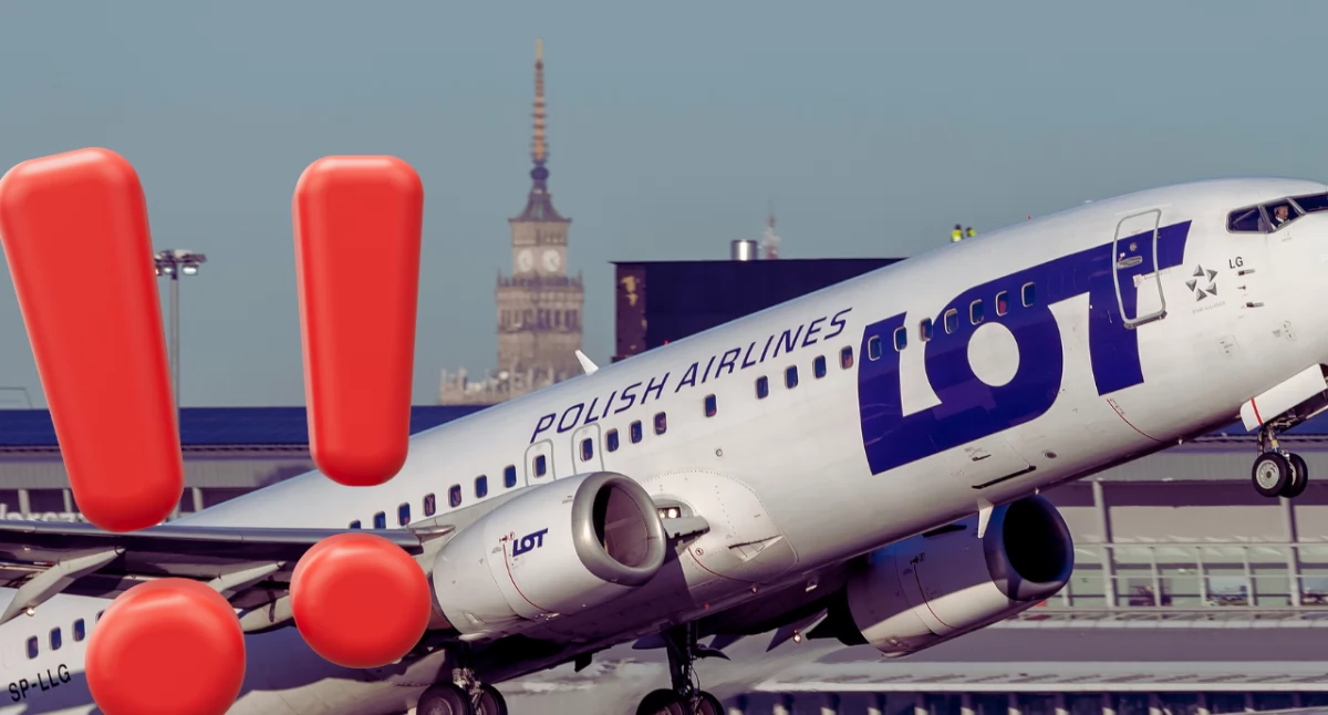 Rejs LOT z Warszawy do Pragi został przerwany. Samolot wrócił na Lotnisko Chopina po wykryciu usterki technicznej