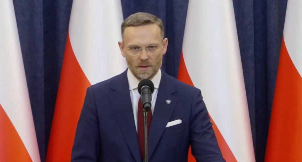 Zbigniew Bogucki na konferencji prasowej po zaprzysiężeniu dwóch nowych Sędziów trybunału Konstytucyjnego