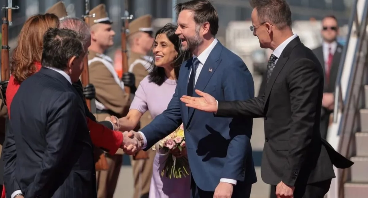 J.D. Vance w Budapeszcie podczas wizyty na Węgrzech wsparł Orbana przed wyborami 