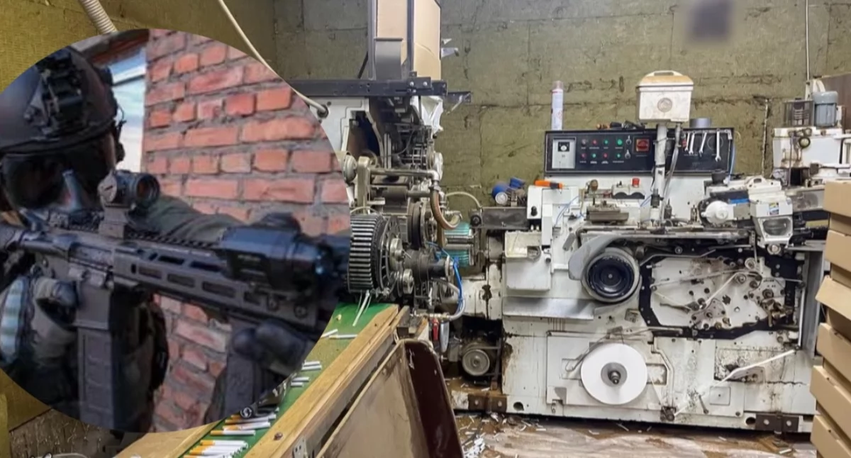 Nielegalna fabryka tytoniu w Pabianicach. Akcja policji i Krajowej Administracji Skarbowej