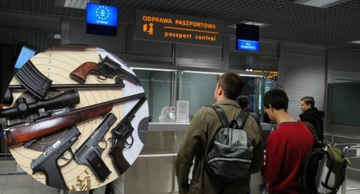 Kontrola KAS na lotnisku Kraków–Balice. W bagażu podróżnej znaleziono części broni palnej.