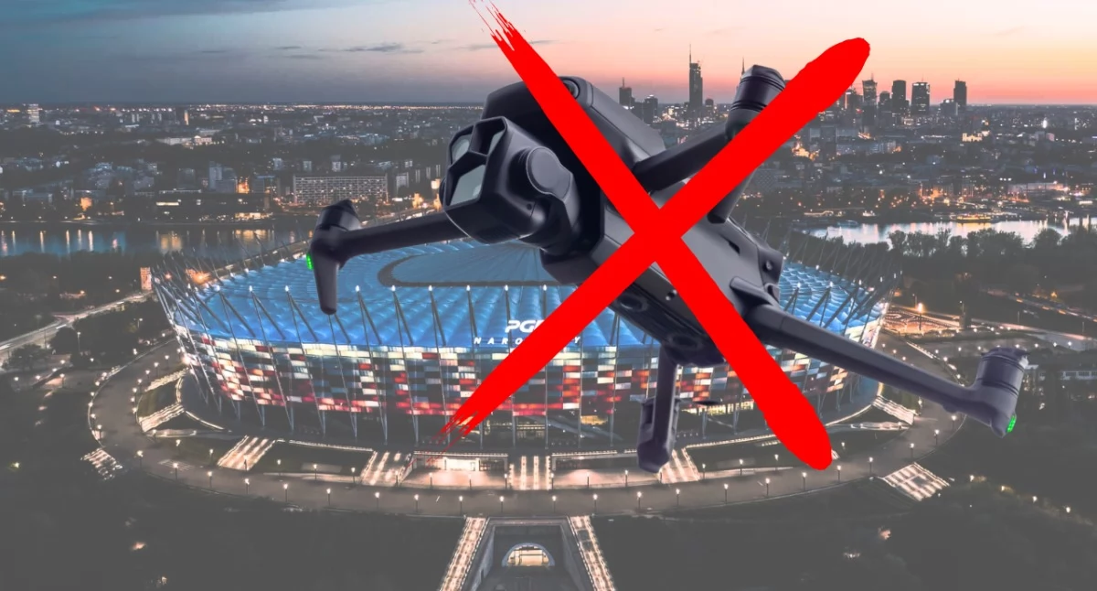 Zakaz lotów dronami nad PGE Narodowym – ważny komunikat na 2 maja