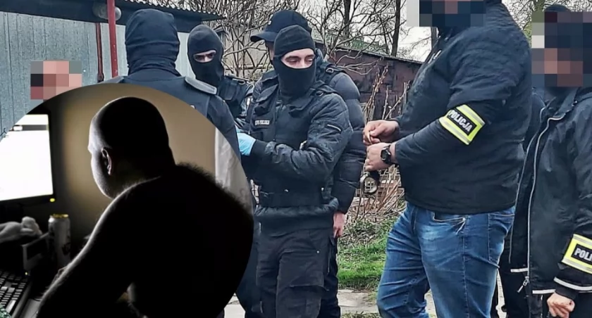 Funkcjonariusze Centralnego Biura Zwalczania Cyberprzestępczości podczas operacji „Hellfire”. Policja zatrzymała 123 osoby podejrzane o przestępstwa seksualne wobec dzieci.