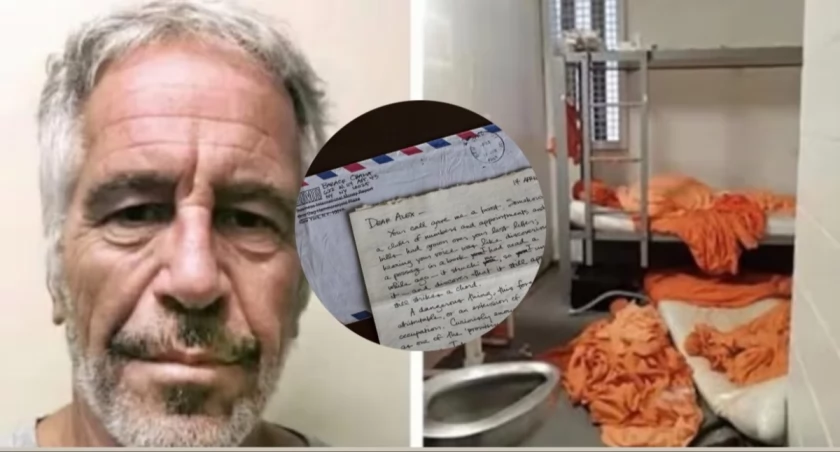 Jeffrey Epstein na archiwalnym zdjęciu związanym ze sprawą ujawnionego listu samobójczego. Nowe dokumenty ponownie wywołały debatę o jego śmierci w nowojorskim areszcie.