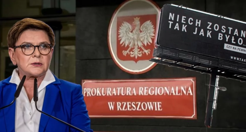 Beata Szydło — była premier Polski, która nie stawiła się na przesłuchanie w charakterze świadka w Prokuraturze Regionalnej w Rzeszowie w sprawie kampanii Sprawiedliwe Sądy, maj 2025