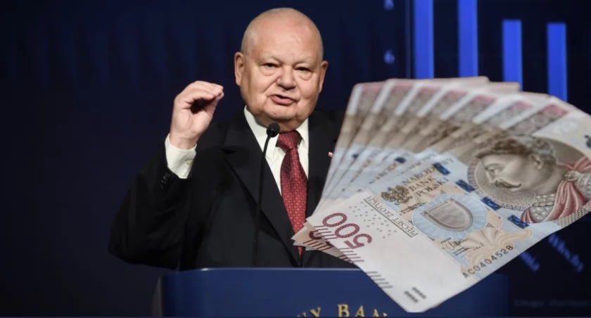 Prezes NBP Adam Glapiński na konferencji prasowej po posiedzeniu Rady Polityki Pieniężnej w maju 2026 — zapowiada możliwe podwyżki stóp procentowych i odejście od scenariusza obniżek