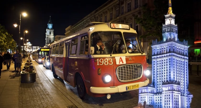 Parada historycznych tramwajów w Warszawie podczas Nocy Muzeów 2026 – trasa z Placu Narutowicza przez Most Poniatowskiego do Zajezdni Praga na Pradze-Północ