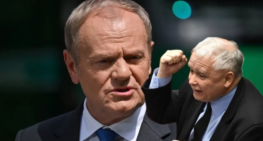 Donald Tusk, Jarosław Kaczyński i Karol Nawrocki – komentarze polityków w sprawie wstrzymania rotacji wojsk USA do Polski przez Pentagon, maj 2026