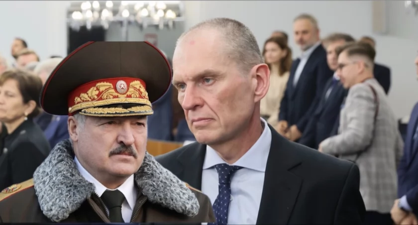 Andrzej Poczobut dziennikarz i działacz Związku Polaków na Białorusi – po zwolnieniu z białoruskiego więzienia w Nowopołocku po ponad pięciu latach, kwiecień 2026