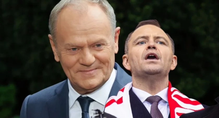 Premier Donald Tusk i prezydent Karol Nawrocki – spór o kontrasygnatę aneks WSI zarząd NBP kohabitacja Polska maj 2026 konstytucjonalista Zaleśny UW