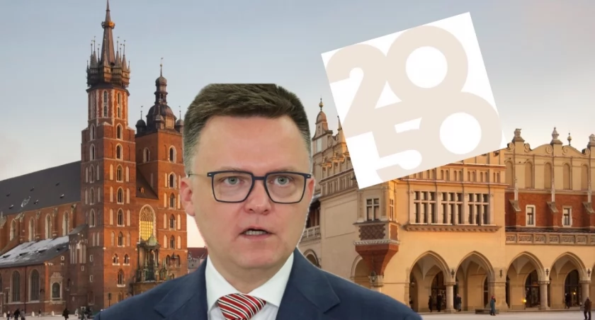 Logo Polska 2050 Szymon Hołownia – partia szykuje kandydata na prezydenta Krakowa Paweł Śliz faworyt decyzja do końca tygodnia konsultacja Pełczyńska-Nałęcz