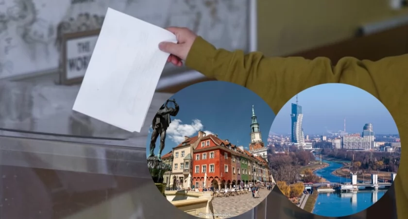 Mapa Polski z zaznaczonymi miastami zagrożonymi referendami po odwołaniu Miszalskiego w Krakowie – Wrocław, Radom, Rzeszów Kielce, Częstochowa i Gliwice 