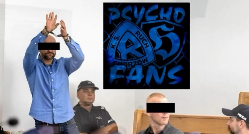  Sąd Apelacyjny w Krakowie wydał prawomocny wyrok w głównym procesie dotyczącym Psycho Fans - bojówki pseudokibiców Ruchu Chorzów. Lider grupy Maciej M. ps. Maślak usłyszał karę 11,5 roku pozbawienia wolności