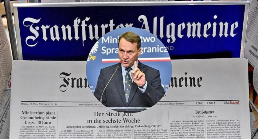 Radosław Sikorski w wywiadzie dla niemieckiego dziennika FAZ ostrzegł Berlin przed decydowaniem o przyszłości Ukrainy i Europy Wschodniej ponad głowami Polski. Przypomniał, że region między Bałtykiem a Adriatykiem to nawet 150 milionów obywateli Unii