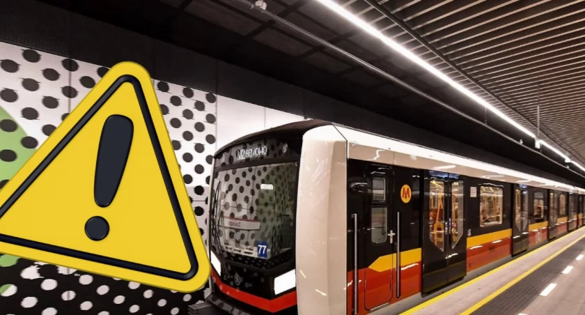 Poważne utrudnienia na linii M1. Warszawski Transport Publiczny uruchomił autobusy i tramwaje zastępcze po awarii metra