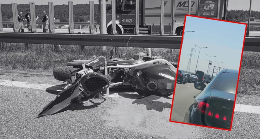Śmiertelny wypadek motocyklisty na S7. Droga całkowicie zablokowana, wyznaczono objazdy