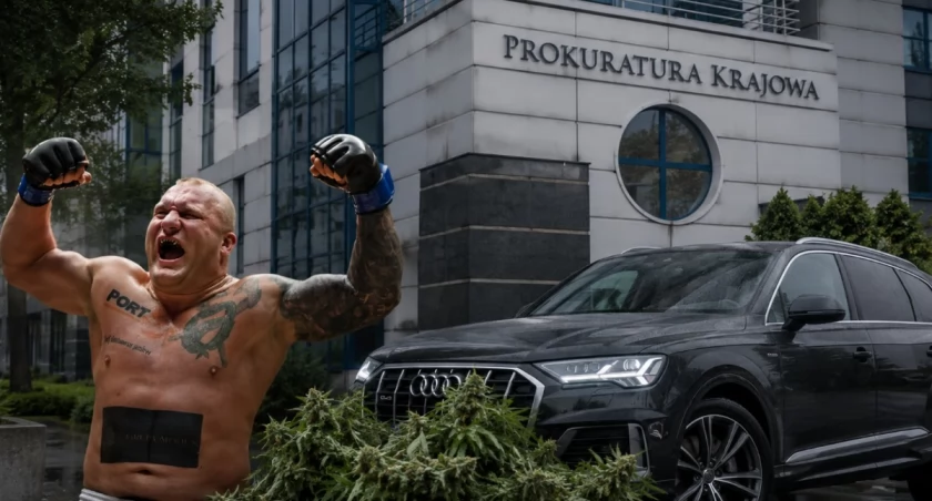 Wielki Bu, znany ze zdjęć z Karolem Nawrockim, oskarżony o narkotyki i kradzież Audi Q7