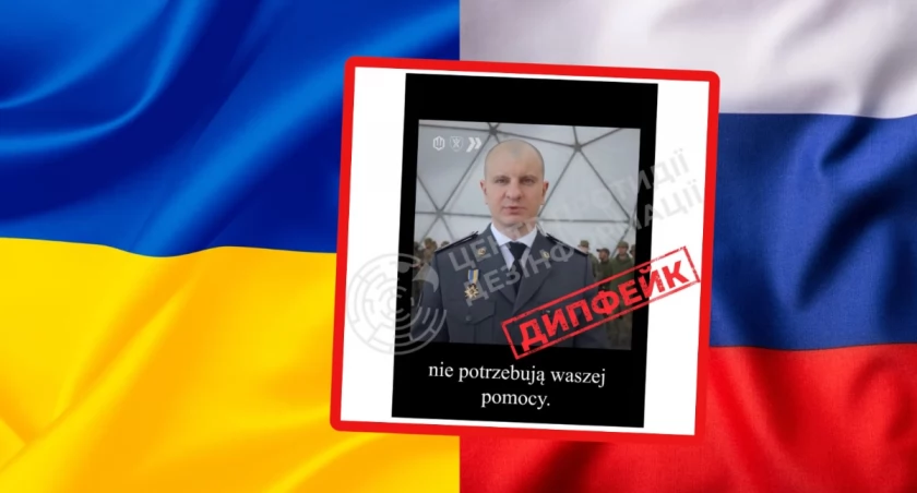Fałszywe nagranie dowódcy sił dronowych Ukrainy krąży w sieci. To rosyjski deepfake