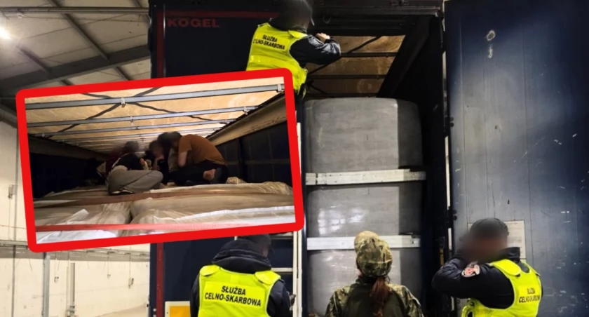 Rumuńska ciężarówka przewoziła 27 nielegalnych migrantów z Łotwy do Polski