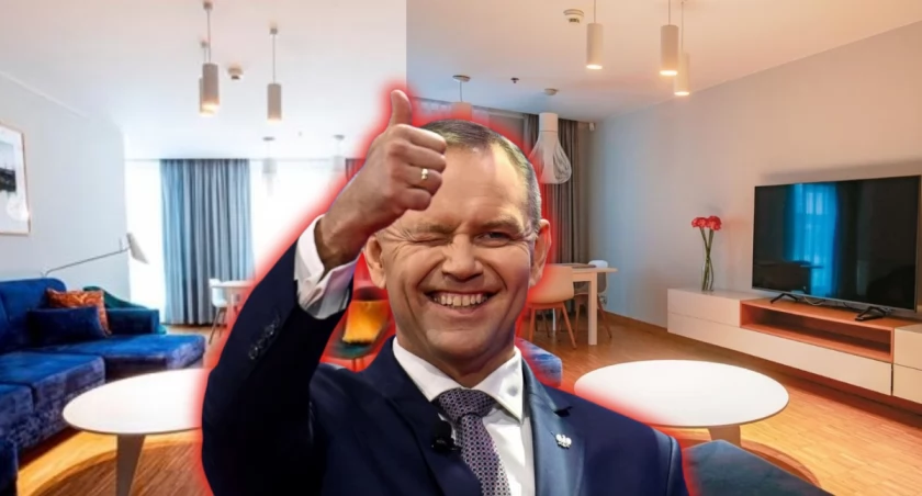 Zdjęcie Karol Nawrocki i budynek Muzeum II Wojny Światowej w Gdańsku, obiekt śledztwa dotyczącego apartamentów hotelowych