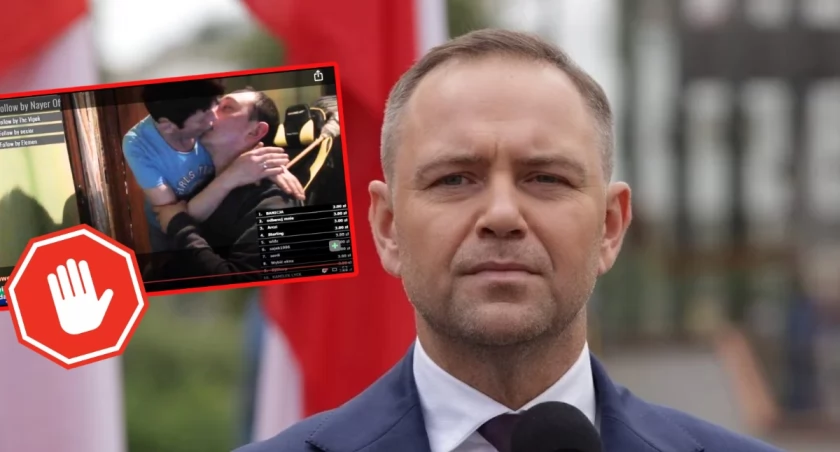 Karol Nawrocki podczas podpisywania nowelizacji Kodeksu karnego penalizującej patostreaming