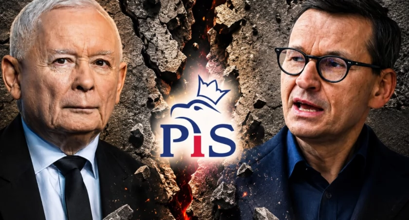 Politycy Prawa i Sprawiedliwości podczas wewnątrzpartyjnego sporu o lojalność wobec kierownictwa i prezesa partii Jarosława Kaczyńskiego