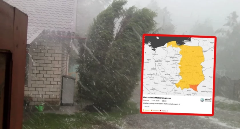 Burze nad Polską – IMGW ostrzega przed ulewami i gradem