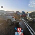 Karambol na obwodnicy Wrocławia – zdjęcia z wypadku i akcji ratunkowej / źródło:...
