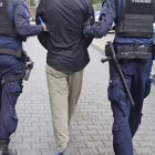 Zdjęcie z zatrzymania porywaczy. Polak i Białorusin w rękach policji