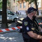 Ukraińskie służby podczas zatrzymania zabójcy Andrija Parubija 