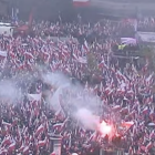 Marsz Niepodległości 2025 – zdjęcia z lotu ptaka