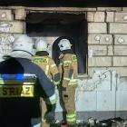 Wybuch i pożar domu, nie żyje mężczyzna – Zdjęcia z km psp w białej podlaskiej