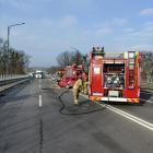 Wypadek na DK88 w Gliwicach – zdjęcia z KMPSP Gliwice