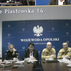 Posiedzenie sztabu kryzysowego w siedzibie MSWiA w związku z ostrzeżeniami IMGW oraz...