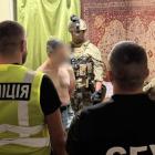 Ukraińskie służby podczas zatrzymania zabójcy Andrija Parubija 