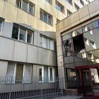 Uszkodzona siedziba przedstawicielstwa Unii Europejskiej w Kijowie w wyniku rosyjskiego...