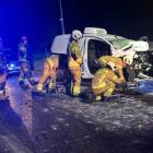 Zdjęcia z miejsca wypadku – Facebook Komenda Powiatowa Państwowej Straży Pożarnej w...