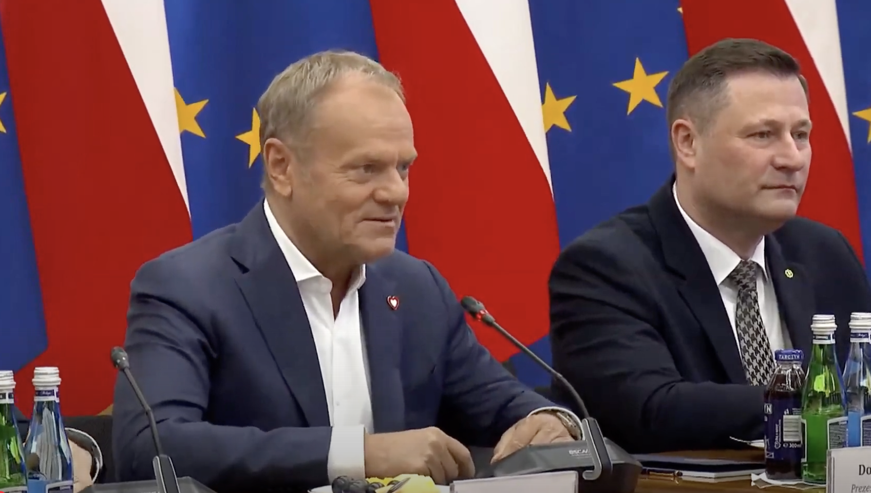 Premier Donald Tusk podczas posiedzenia rządu 
