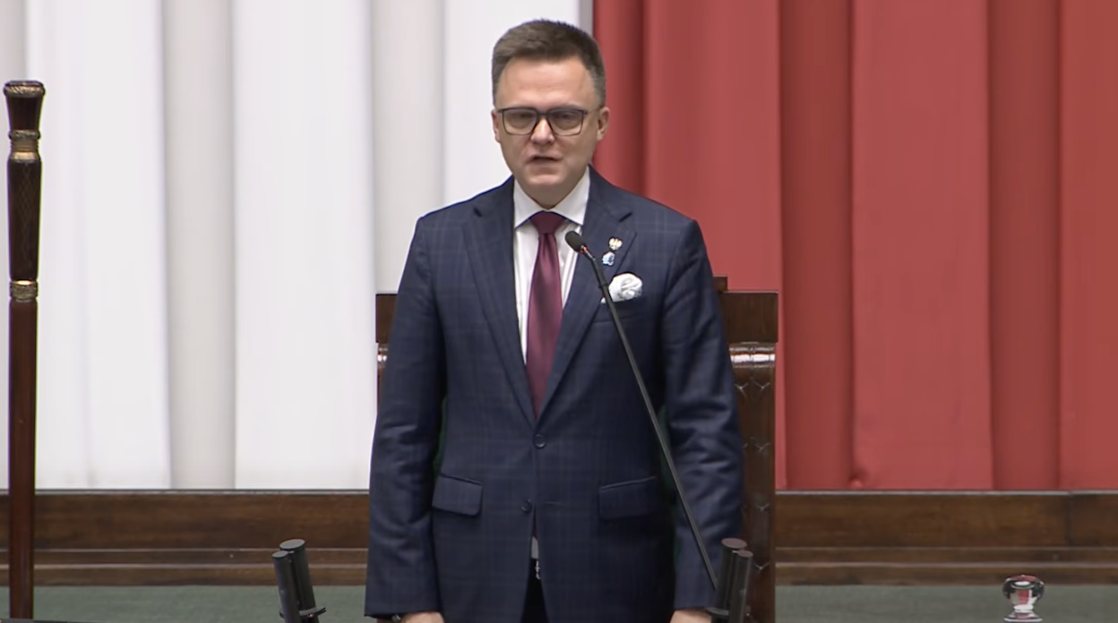 Marszałek Szymon Hołownia otwiera 42. posiedzenie Sejmu 