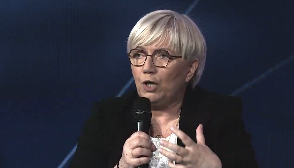 Julia Przyłębska podczas konwencji programowej PiS