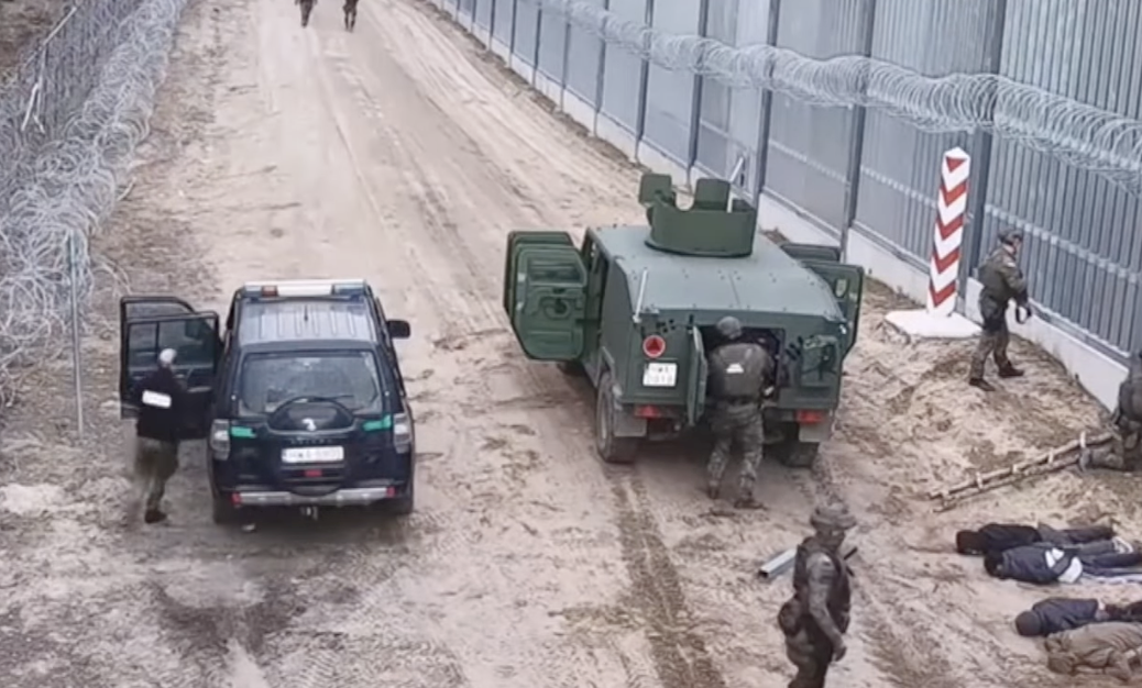 Straż Graniczna na granicy Polski z Białorusią 