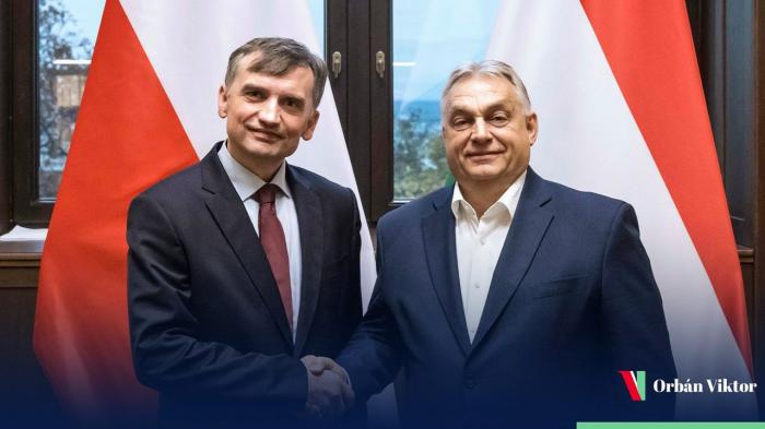 Zdjęcie Zbigniewa Ziobro z Viktorem Orbanem