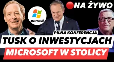 Donald Tusk i Brad Smith – konferencja na żywo. Wiceszef Microsoft w Polsce, oglądaj online