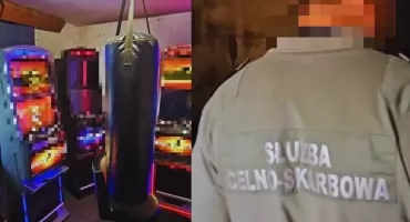 Akcja policji i KAS w Jeleniej Górze. Mężczyzna zatrzymany za narkotyki, broń i nielegalny hazard