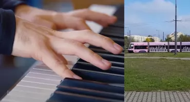 Tramwaj z muzyką Chopina kursuje po Warszawie. Promuje XIX Konkurs Chopinowski