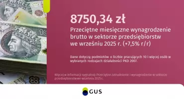 GUS podał najnowsze dane o zatrudnieniu. Widoczny wzrost średniego wynagrodzenia 