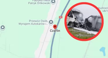 Śmiertelny wypadek na DK22 w Czarlinie. Droga zablokowana – wyznaczono objazdy